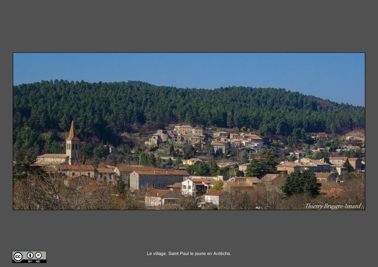 Le village de Saint Paul le Jeune en Sud Ardèche
