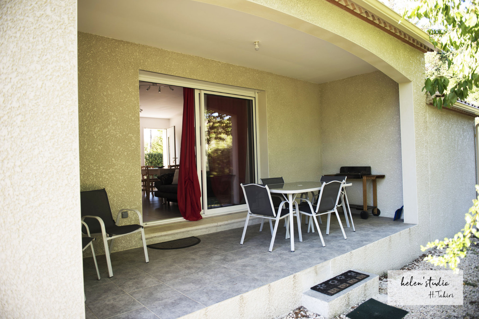 Terrasse gite 4 à 6 personnes proche des Vans Ardèche - Villa Aouro